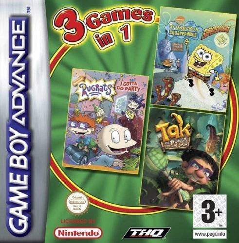 3 Games in 1: SpongeBob SquarePants: SuperSponge / Rugrats: I Gotta Go Party / Tak and the Power of Juju