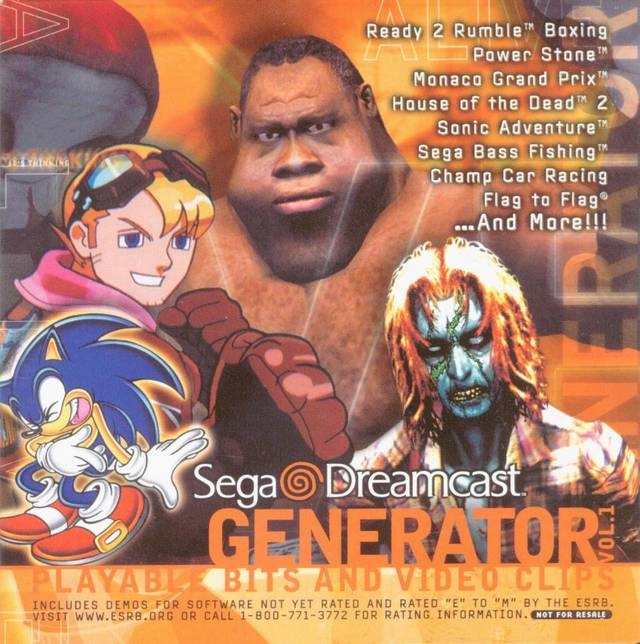 Sega DreamCast Generator: Playable Bits and Video Clips Vol.1